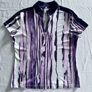 Tail Golf Tennis Shirt Women’s Medium cap sleeves v-neck breathable